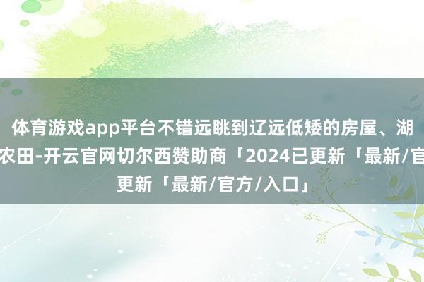 体育游戏app平台不错远眺到辽远低矮的房屋、湖泊和大片农田-开云官网切尔西赞助商「2024已更新「最新/官方/入口」